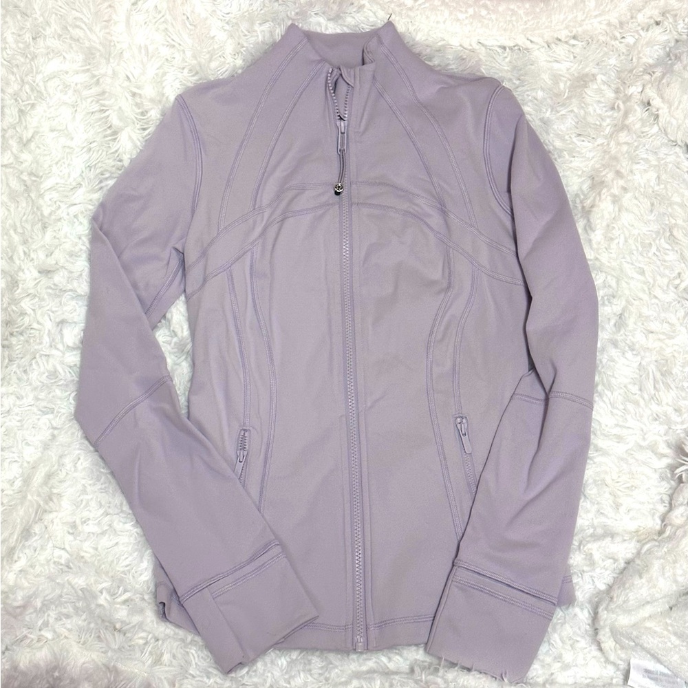 Lululemon define jacket luon BBL zip up size 6 faint lavender